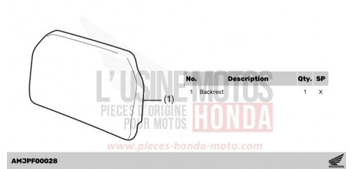 BACKREST CL500AS de 2025